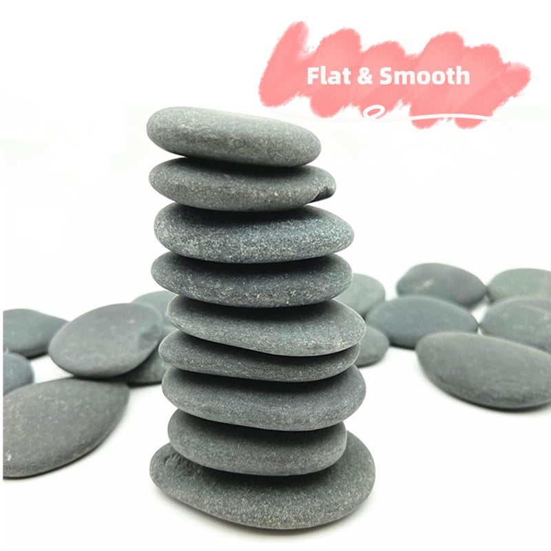 Lifetop 16PCS Painting Rocks, 2""-3"" Natural River DIY Rocks Flat & Smooth Kindness Rocks for Arts, Crafts, Decoration, Medium Rocks for Painting,Hand Picked for Painting Rocks - Image 3